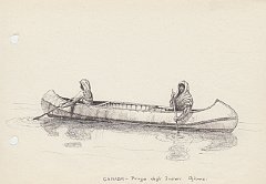 003 Canada - piroga degli Indiani Ojibwa
